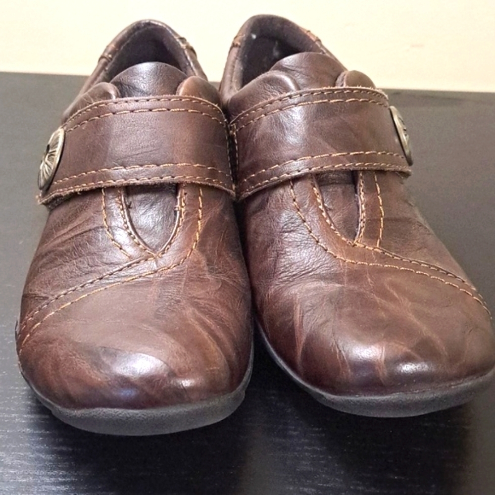 Clarks Women's Artizan Kessa Leather Shoes Brown Size 5
